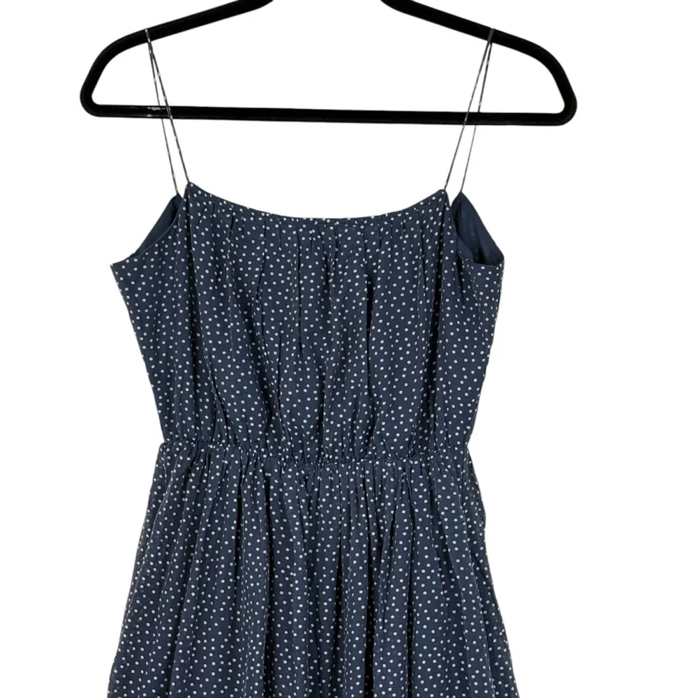 Abercrombie & Fitch Navy Blue Polka Dot Maxi Dress